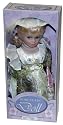 11" Victorian "Doreen" Porcelain Doll with Blond Hair in White and Green Dress