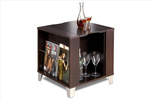 Best Cheap Nexera Brooklyn Square End Table in Espresso Finish