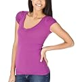 Juniors' Mossimo Supply Co. V-Neck Tee - Italian Aster