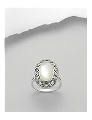 Marcasite Ring In 92.5 Sterling Silver