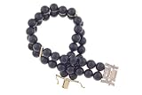 14K Yellow Gold Black Onyx & Diamond Bracelet