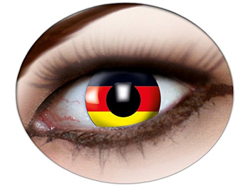 Alsino Deutschland Fanartikel Fan-Artikel Fußball EM WM Hut Brille Perücke Fahne, Fanartikel wählen:Kontaktlinsen m902