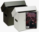 BCW Short Comic Book Storage Box - Plastic Corrugated Materials - White or Black - Comic Book Collecting Supplies (Great for All Type of Comics)
