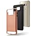 Circle Galaxy Note 5 Case, 2-Piece Style Hybrid Shockproof Hard Case Cover (TM) Stylus Touch Screen Pen and Screen Protector - Rose Gold