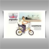 RALEIGH CHOPPER A1 CANVAS ART PRINT POSTER