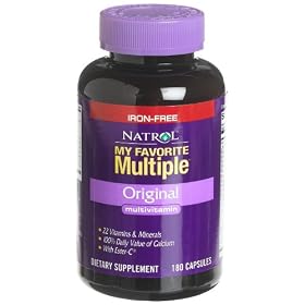 Natrol My Favorite Multiple Multi-Vitamin Without Iron, Capsules , 180 capsules