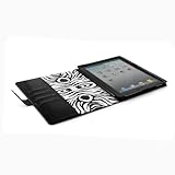 Proporta Apple iPad 2 Hochglanz Shine Hülle / Etui - Schwarz / Zebra