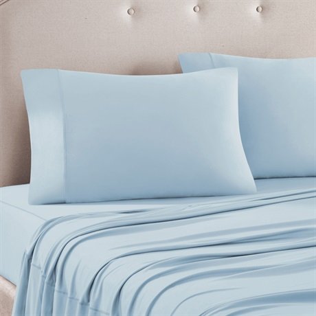 Protech Plus Jersery Knit 145GSM Sheet Set, Queen, Blue