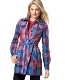 Marc Ecko - Red by Marc Ecko Madison Belted Plaid Trench Jacket