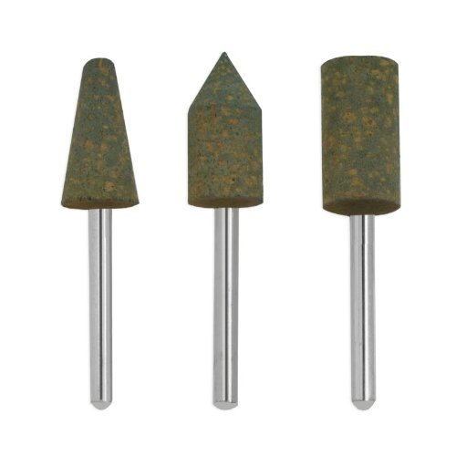 3pc Polishing Bit Set - Rare Natural Latex Rubber - Fits Dremel