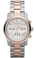 MICHAEL Michael Kors Watch, Women`s Silvertone and Rose Goldtone Stainless Steel Bracelet MK5315
