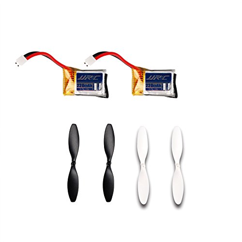 2 x 3.7v 220mah 15c batteries with 4 cw/ccw propellers …