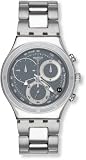 Swatch Men's YCS546G Silver Stainless-Steel Swiss Quartz Watch with Grey Dial