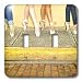 Kike Calvo Dance - Professional ballerinas dressed up with street clothing but wearing ballet shoes 
