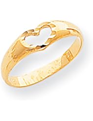 14k Gold Childrens Heart Ring