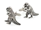 Dinosaur shaped cufflinks with presentation box.
