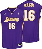 Pau Gasol Purple Adidas Revolution 30 NBA Replica Los Angeles Lakers Youth Jersey