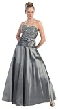 Ball Gown Strapless Formal Prom Wedding Dress #2690