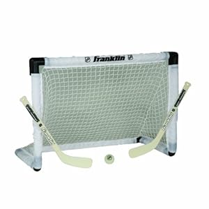 Franklin Sports NHL Hockey Light-Up Mini Goal, Stick and Ball Set