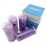 400 Pieces Dental Disposable Product Easyinsmile Dental Micro Applicator Brush Bendable Ultrafine Purple Dia.1.5 Mm