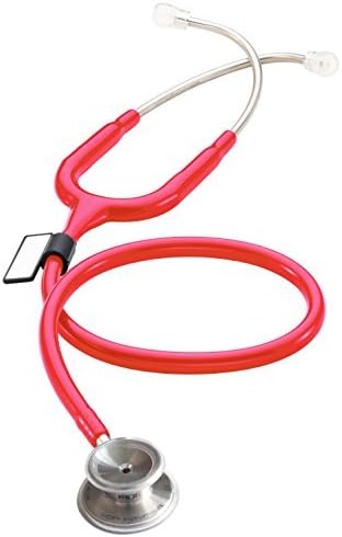 MDF MD One Stainless Steel Premium Dual Head Stethoscope - Raspberry (MDF777-23) by MDF Instruments