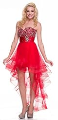 Sequined Crystal Crystals Lace-Up Prom Dress/Mini Dress 