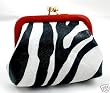 Dooney Bourke Zebra Coin Purse Bag Red trim