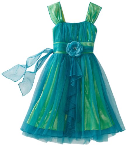 Discount My Michelle Girls 7-16 Mesh Overlay Dress