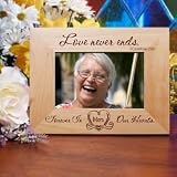 Love Never Ends Memorial Wood Picture Frame