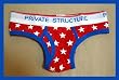 Private Structure American Rockstar Hip Brief (Blue)