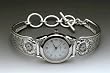 Silver Spoon Mother of Pearl Silver Round Watch Unique Laurel