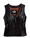 Harley-Davidson® Women's Classic Leather Vest. Embroidered graphics on front and back. 98156-09VW