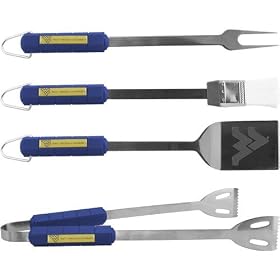 NCAA West Virginia Mountaineers 4 Piece Barbecue Set