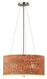 Forecast Lighting F1922-68 Alentejo Organic Modern Pendant with a Round Shade Finish: Deep Bronze