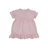 Toffee Moon Pale Pink Cotton Short Sleeved Frill Dress