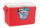 Coleman 28-Quart Molded-Handle Cooler, Red