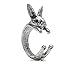 Rabbit Ring in Silver Tone Alloy by Silver Phantom Jewelry