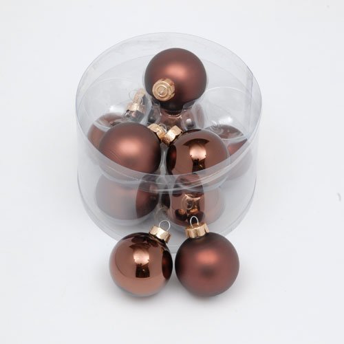 Chocolate Glass Baubles
