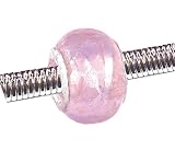 Pandora Style Charm Bead (Z41) Murano Lampwork Glass (14mm x 10mm) (fits Troll too)