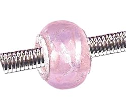 Pandora Style Charm Bead (Z41) Murano Style / Lampwork Glass (14mm x 10mm) (fits Troll too)