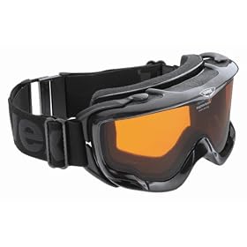 UVEX Orbit Optic Over-the-Glasses Ski Goggles,Black Metallic Frame with Double Gold Lite Lens
