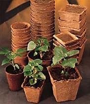 30 Burpee Seed Starting 3" Square Peat Pots