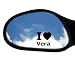 Produkt-Bild: 4 Aufkleber - SCHWARZ - I love Vera - Nummernschild, Spiegel, Handy Sticker