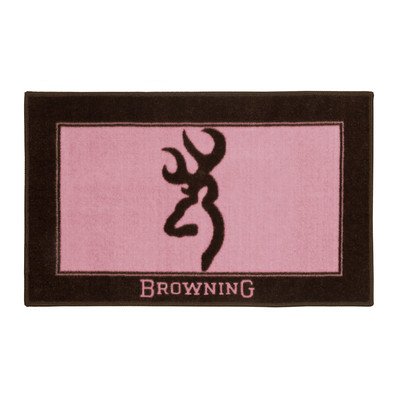 Bath Mat in Brown / Pink