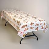 Candy Canes Plastic Tablecloth 54