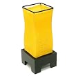 Handmade Woven Web Table / Desk Lamp Vibrant Yellow