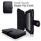 CaseCrown Regal Flip Case (Black) for Barnes & Noble All New NOOK, The Simple Touch Reader