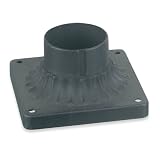 Royce Outdoor Pier Mount Black Converts Outdoor Post Lantern for use on Deck R-PIER MT BK