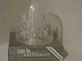 Bath & Body Works Slatkin & Co. Light-up Wallflowers Snowflake Pluggable Home Fragrance Diffuser - Red, Green, Blue Glows in Every Hue!