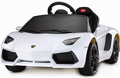 2015 Licensed Limited Edition Lamborghini Aventador Lp700 Rc Ride on Car / Toy, Power Wheels, Electric Car with Remote Control for Kids - White
